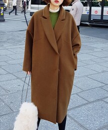 DHOLIC | オーバーサイズロングダブルコート(その他アウター)