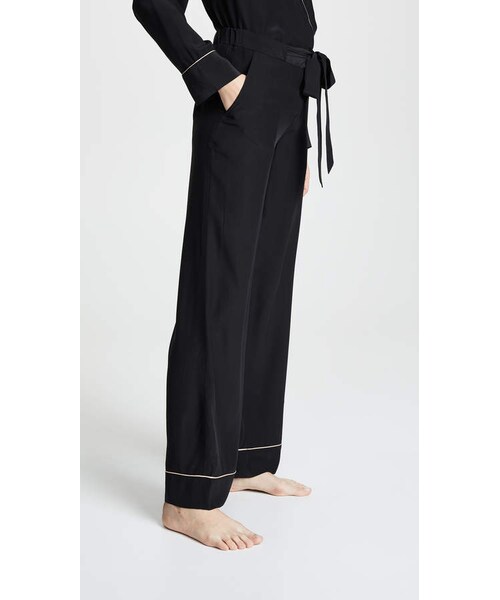 Kiki de Montparnasse(キキドモンパルナス)の「Kiki De Montparnasse Silk PJ Pants(ルームウェア/パジャマ・レディース・Beige・XS/S/M/L)」の2枚目の写真