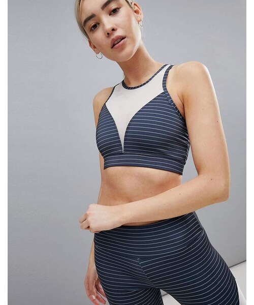 high neck yoga bra