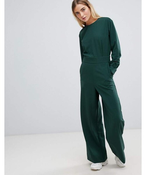 weekday green jumpsuit