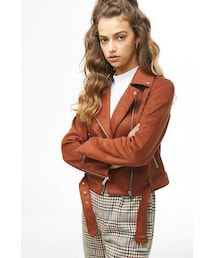 FOREVER 21 | Forever 21 Faux Suede Moto Jacket(ジャケット/アウター)