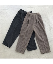 copine | 新カラー登場☆再入荷！起毛ツイードハイウエストチェックタックパンツ(4color)【クリックポスト対象商品】(その他パンツ)