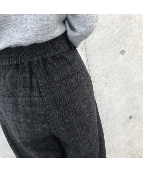 copine（コピン）の「新カラー登場☆再入荷！起毛ツイードハイウエストチェックタックパンツ(4color)【クリックポスト対象商品】（その他パンツ・レディース・その他）」の15枚目の写真