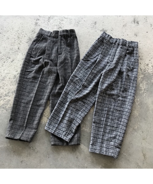 copine（コピン）の「新カラー登場☆再入荷！起毛ツイードハイウエストチェックタックパンツ(4color)【クリックポスト対象商品】（その他パンツ・レディース・その他）」の2枚目の写真