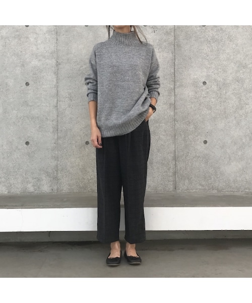 copine（コピン）の「新カラー登場☆再入荷！起毛ツイードハイウエストチェックタックパンツ(4color)【クリックポスト対象商品】（その他パンツ・レディース・その他）」の9枚目の写真