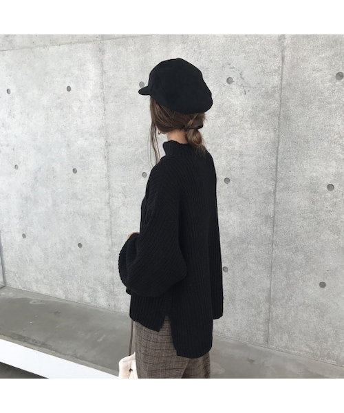 copine（コピン）の「【期間限定価格】再入荷！バルーンスリーブざっくりゆるニット(3color)【クリックポスト対象商品】（ニット/セーター・レディース・その他）」の7枚目の写真