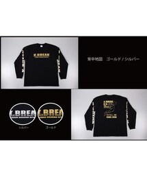 K-BREAK | ロンＴ（背中地図）ゴールド/シルバー(Tシャツ/カットソー)
