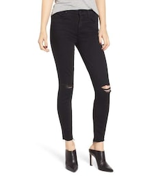 mother | MOTHER 'The Looker' Frayed Ankle Skinny Jeans(デニムパンツ)