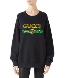 GUCCI | Gucci Sequin Tiger Logo Oversized Sweatshirt(スウェット)