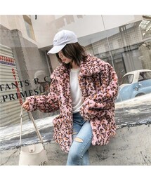 Handmade（ハンドメイド）の「フェイクファー レオパードコート