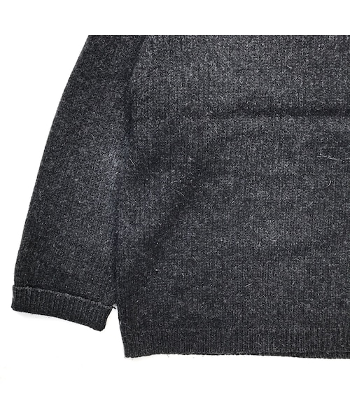 LLBean コットンニット 無地セーター プルオーバー ブラック 90s L.L.Bean（エルエルビーン）の「Made in CANADA / 90s L.L.Bean / V