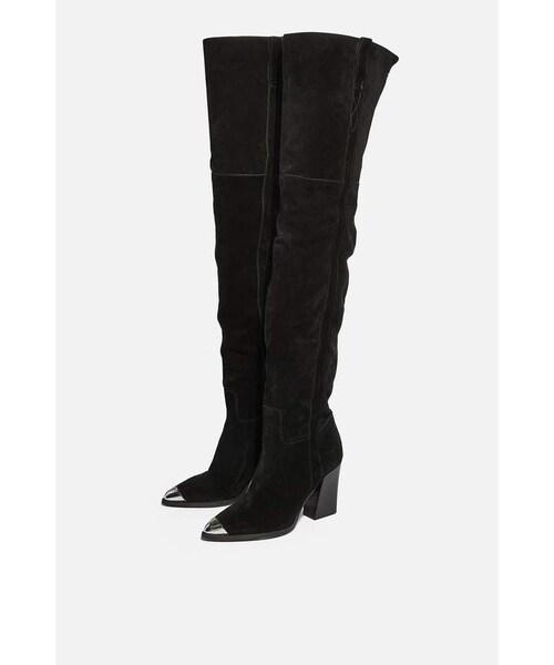 Topshop BASS Chain Over The Knee Boots 