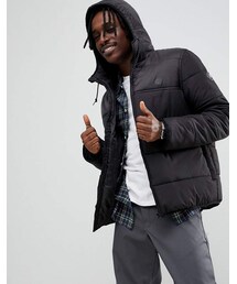 element x keith haring reversible puffer jacket in black