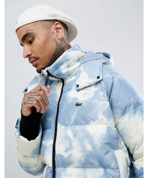 LACOSTE L!VE 雲模様ダウン メンズM LACOSTE（ラコステ）の「Lacoste Live Lacoste L!VE clouded puffer