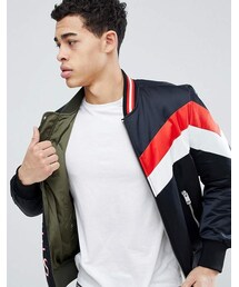 DIESEL（ディーゼル）の「Diesel J-MARCHING Chevron Stripe Bomber