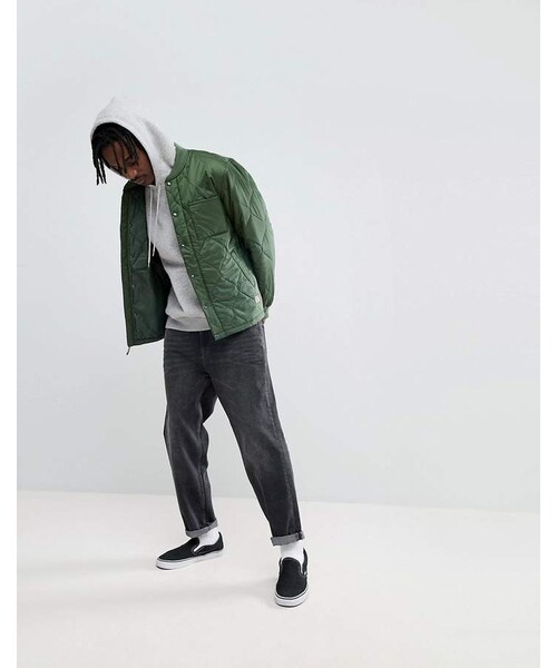 BRIXTON（ブリクストン）の「Brixton Crawford Quilted Jacket In Relaxed Fit（テーラードジャケット・メンズ・Green・M）」の3枚目の写真