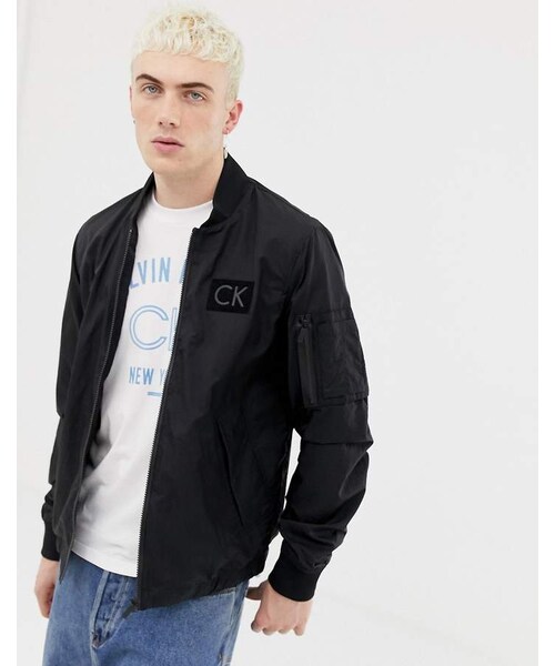 日本未発売】カルバンクライン MA1 ジャケット 干支モチーフ 【XL】 見渡せ 