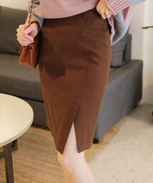 DHOLIC | ボタンサイドスリットスカート(スカート)