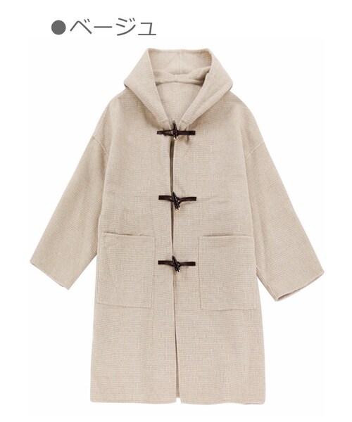 Bobon21（ボボンニジュウイチ）の「ギンガムチェック柄カシミヤロング