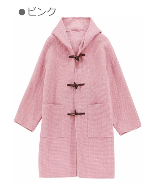 Bobon21（ボボンニジュウイチ）の「ギンガムチェック柄カシミヤロング