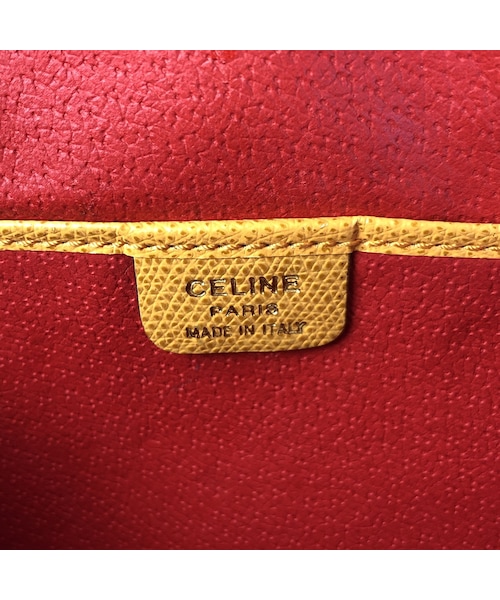 CELINE セリーヌターンロックミニ リュックオレンジvintage