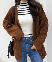 DHOLIC | ケーブルニットカーディガン(カーディガン/ボレロ)