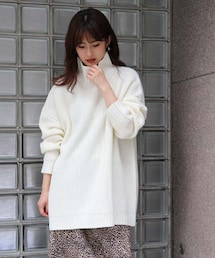 HER CLOSET | ビッグシルエットタートルニット(ニット/セーター)