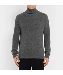 トップス THE ROW Daniel Roll Neck Heather Grey L THE ROW（ザロウ）の「The Row Daniel Ribbed Cashmere Rollneck