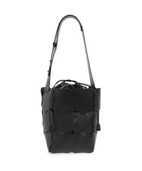 Paco Rabanne(パコラバンヌ)の「paco rabanne Element Medium Leather Hobo Bag(バックパック/リュック・レディース・Black・One Size)」の1枚目の写真