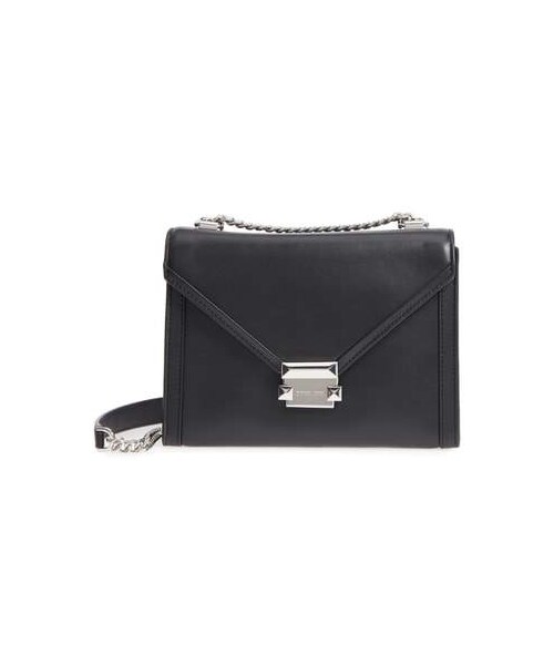 MICHAEL KORS(マイケルコース)の「MICHAEL Michael Kors Large Whitney Leather Shoulder Bag(ショルダーバッグ・レディース・Black・One Size)」の1枚目の写真