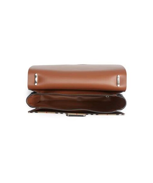 BURBERRY（バーバリー）の「Burberry Medium D-Ring Vintage Check & Leather Crossbody Bag（ショルダーバッグ・レディース・Black・One Size）」の3枚目の写真