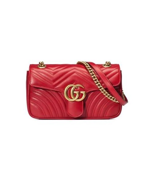 GUCCI（グッチ）の「Gucci Small GG Marmont 2.0 Matelasse Leather Shoulder Bag（ショルダーバッグ・レディース・Beige/Black/Pink/Red/White・One Size）」の5枚目の写真