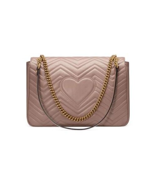 GUCCI（グッチ）の「Gucci GG Large Marmont 2.0 Matelasse Leather Shoulder Bag（ショルダーバッグ・レディース・Beige/Black・One Size）」の5枚目の写真