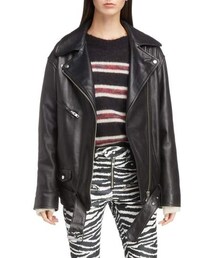 ISABELMARANT étoile レザージャケット ライダース 黒 ISABEL MARANT ETOILE(イザベルマランエトワール) ライダース