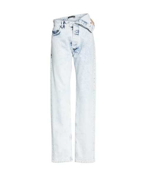 デニム・ジーパン JEANS ASYMMETRICAL WAIST Y/Project(ワイプロジェクト)の「Y/Project Asymmetrical