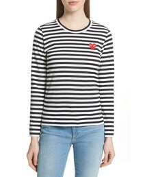 COMME des GARCONS | Comme des Garcons PLAY Stripe Cotton Tee(Tシャツ/カットソー)