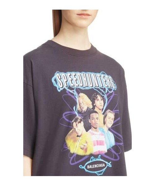 BALENCIAGA（バレンシアガ）の「Balenciaga Boyband Graphic Tee（Tシャツ/カットソー・レディース・Black・X-small）」の5枚目の写真