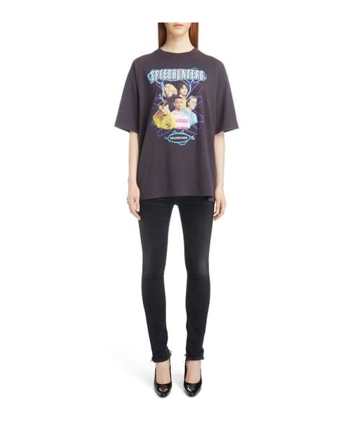 BALENCIAGA（バレンシアガ）の「Balenciaga Boyband Graphic Tee（Tシャツ/カットソー・レディース・Black・X-small）」の4枚目の写真