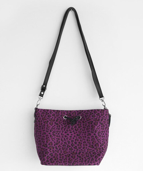 DHOLIC（ディーホリック）の「2WAYレオパードバッグ（ショルダーバッグ・レディース・ベージュ/ブルー/ブラウン/パープル・FREE）」の4枚目の写真