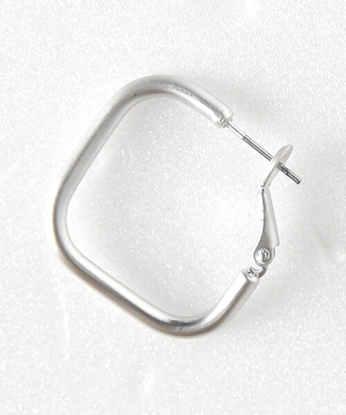 DHOLIC（ディーホリック）の「2TYPEフレームピアス（ピアス（両耳用）・レディース・ゴールド/その他/シルバー/ホワイト・FREE）」の2枚目の写真