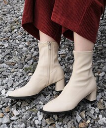 DHOLIC | ステッチスリムアンクルブーツ(ブーツ)