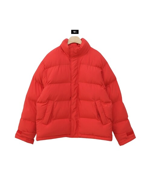 Dailyabout（デイリーアバウト）の「ハイネック中綿ジャケット（その他アウター・レディース・その他/ホワイト/ブラック/レッド・FREE）」の4枚目の写真