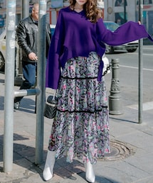 DINT | カラフルマキシフラワースカート(スカート)