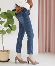 DHOLIC | 裏起毛スリットスキニーデニムパンツ(デニムパンツ)