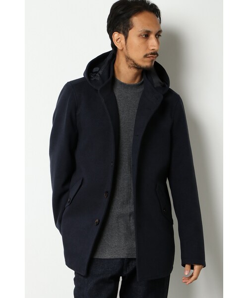 ikka（イッカ）の「ＴＲカルゼスタンドハーフ（その他アウター・メンズ・チャコールグレー/レッド/ネイビー/ベージュ・Ｍ/Ｌ/ＬＬ）」の3枚目の写真