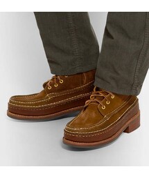 VISVIM（ビズビム）の「visvim Grizzly Leather-Trimmed Suede