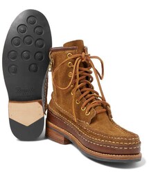 VISVIM（ビズビム）の「visvim Grizzly Leather-Trimmed Suede