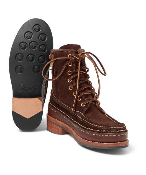 VISVIM（ビズビム）の「visvim Grizzly Leather-Trimmed Suede Boots（ブーツ・メンズ・Brown・Us8/Us10/Us9.5/Us8.5/Us9/Us11/Us12）」の4枚目の写真