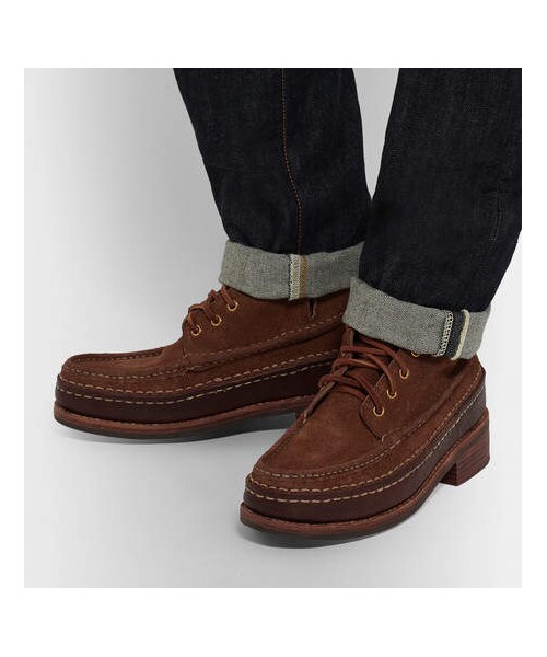 VISVIM（ビズビム）の「visvim Grizzly Leather-Trimmed Suede Boots（ブーツ・メンズ・Brown・Us8/Us10/Us9.5/Us8.5/Us9/Us11/Us12）」の5枚目の写真