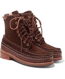 VISVIM | visvim Grizzly Leather-Trimmed Suede Boots(ブーツ)